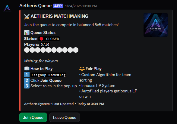 Matchmaking Queue